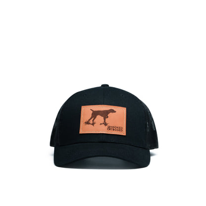 Hooked & Tagged  - Pointer Dog Patch Hat