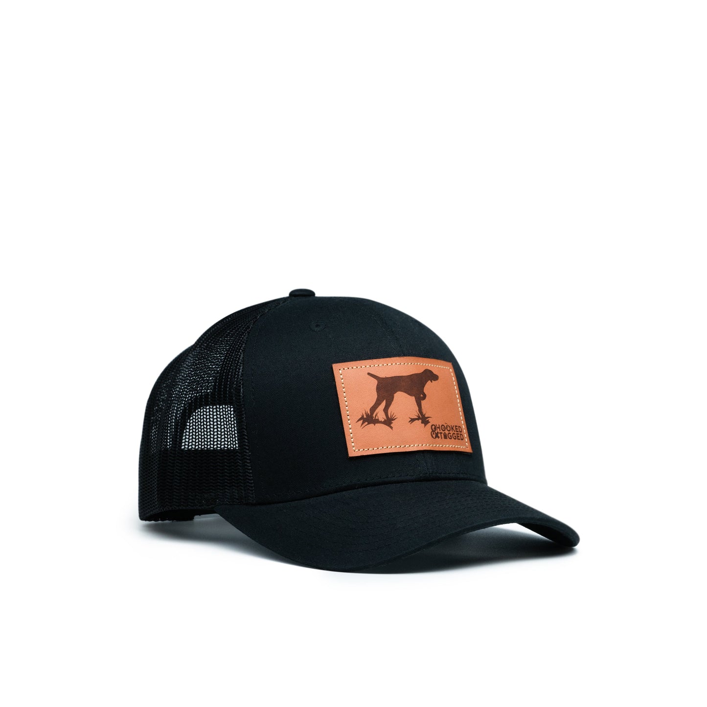Hooked & Tagged  - Pointer Dog Patch Hat
