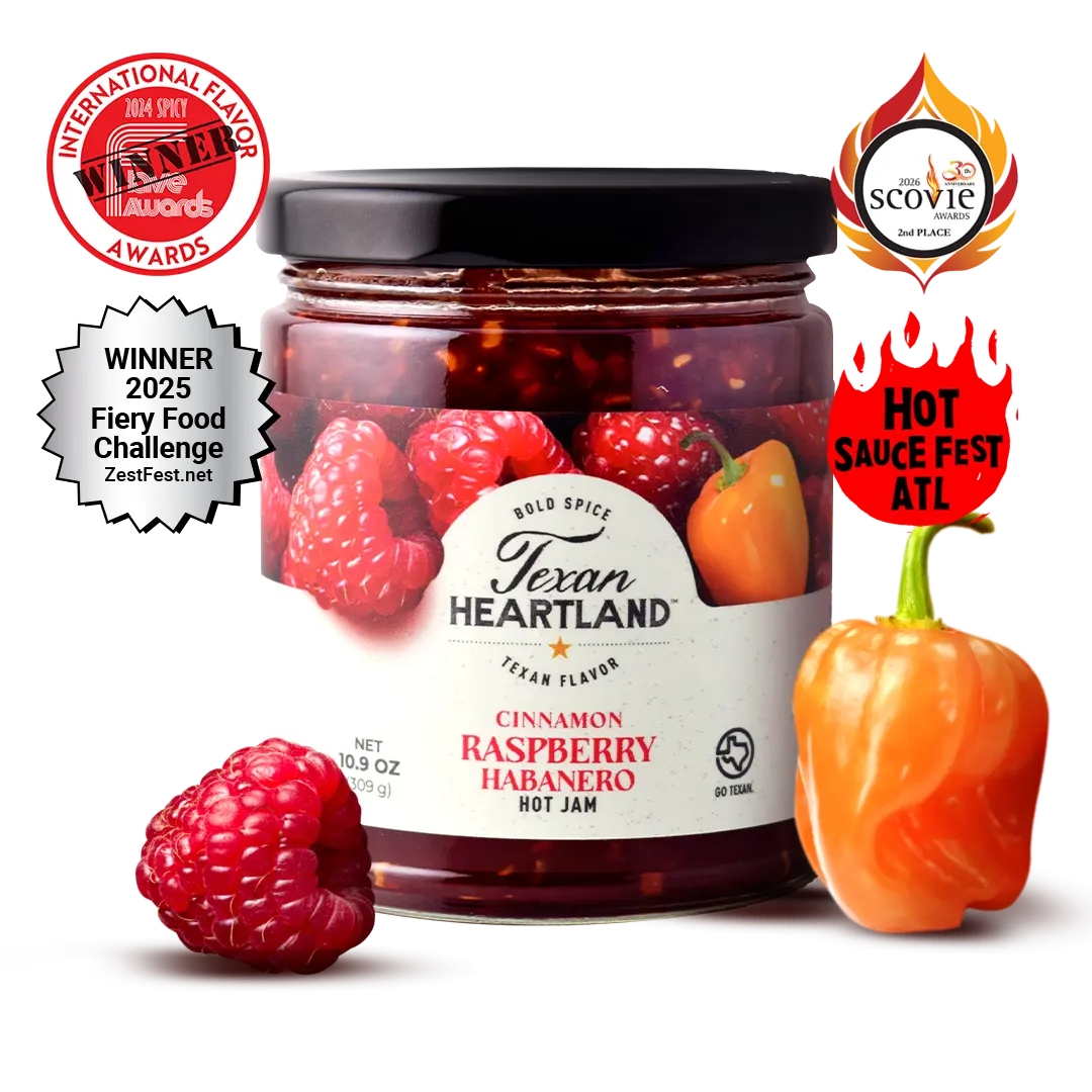 Texan Heartland Cinnamon Raspberry Habanero Hot Jam
