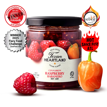Texan Heartland Cinnamon Raspberry Habanero Hot Jam