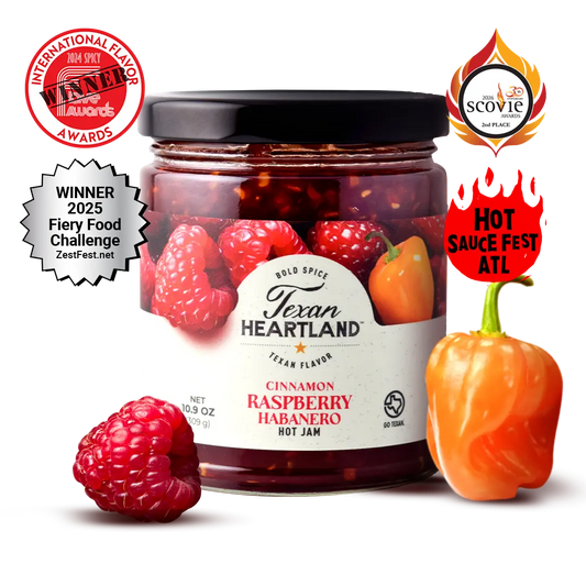 Texan Heartland Cinnamon Raspberry Habanero Hot Jam