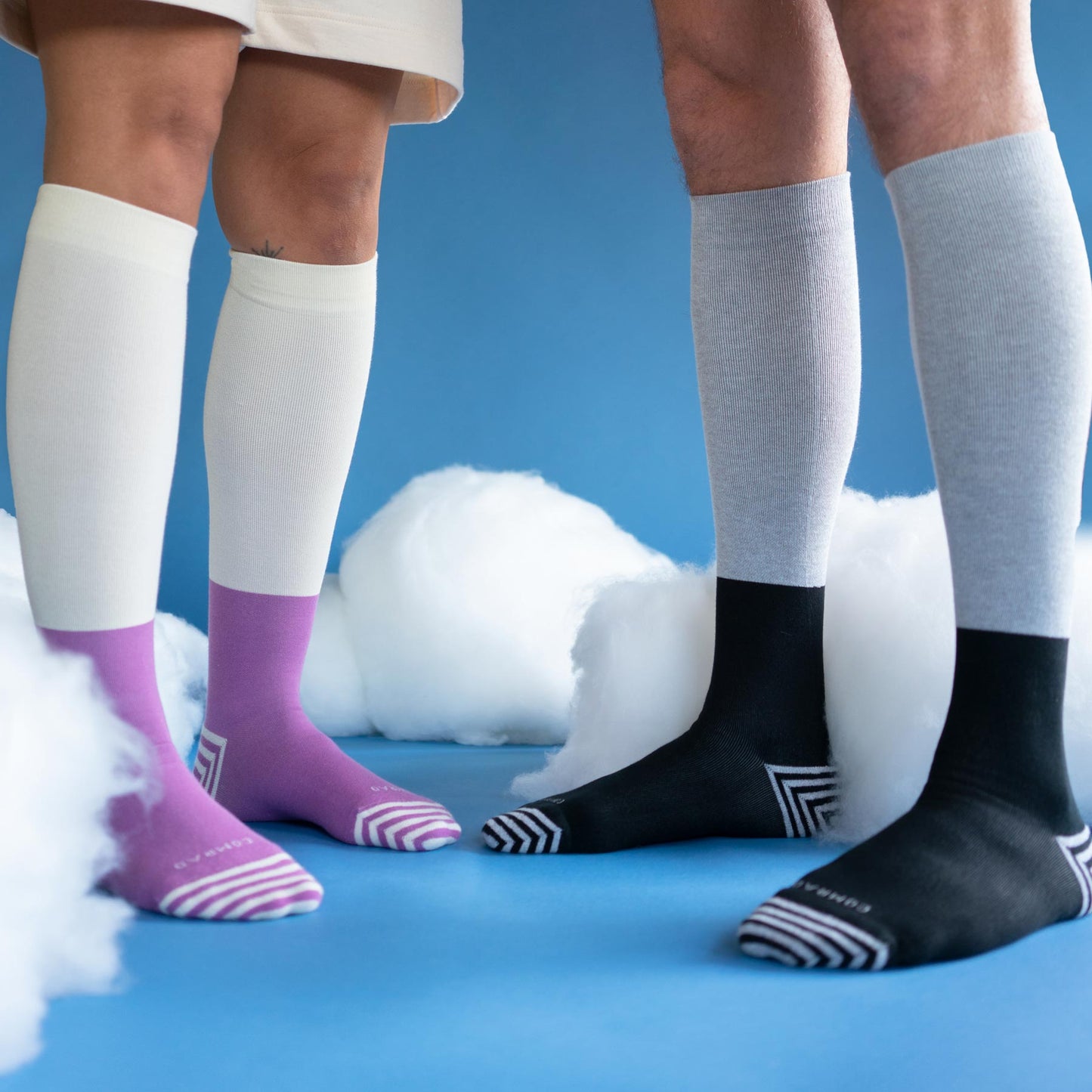 Comrad CloudCotton Compression Socks - Colorblock