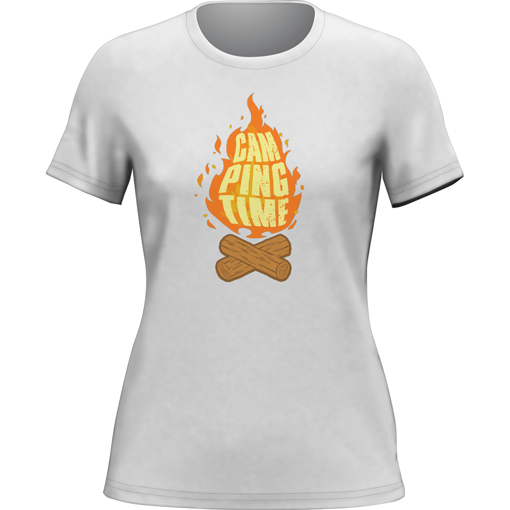 Outdoorzees Camp Fire T-Shirt for Women