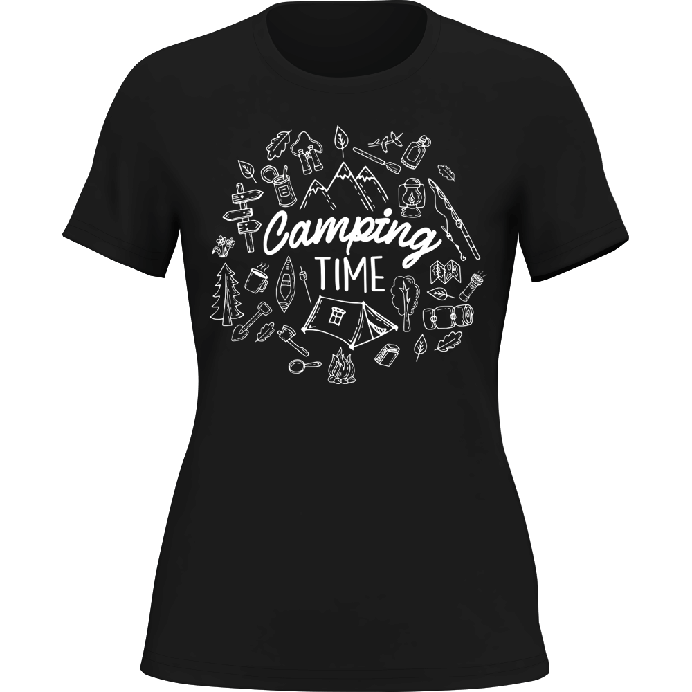 Outdoorzees Camping Elements T-Shirt for Women