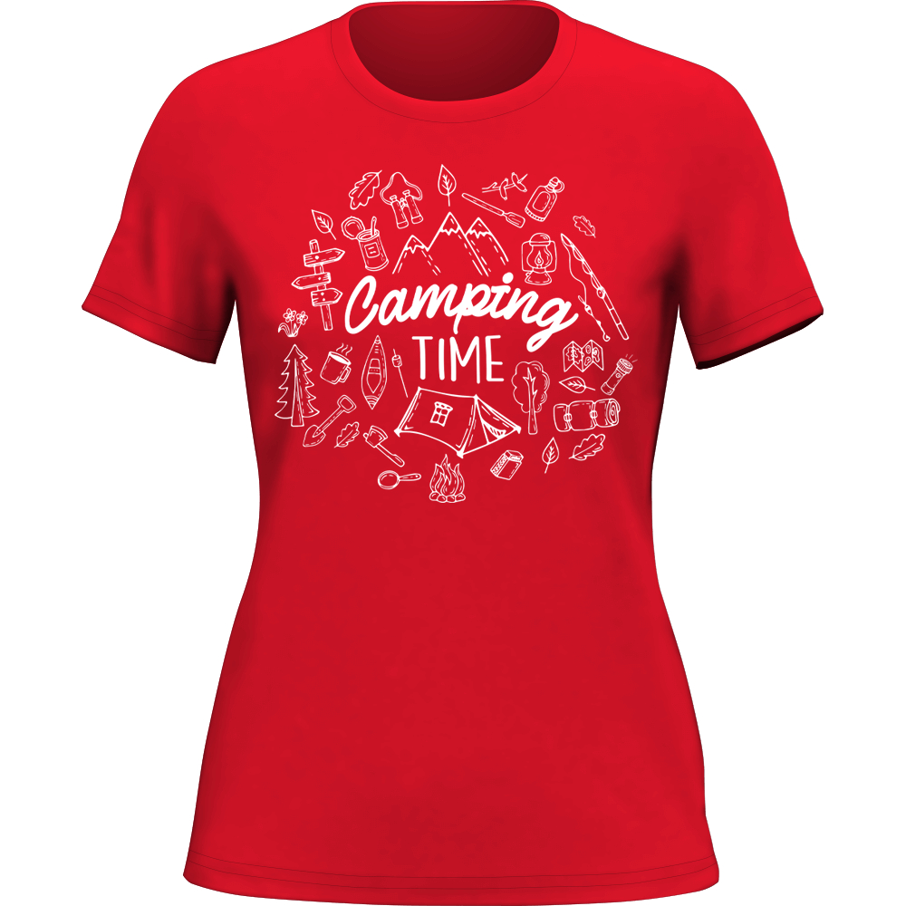 Outdoorzees Camping Elements T-Shirt for Women