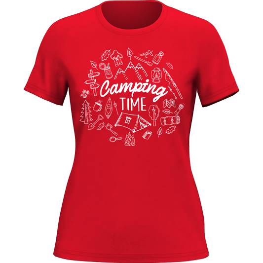 Outdoorzees Camping Elements T-Shirt for Women