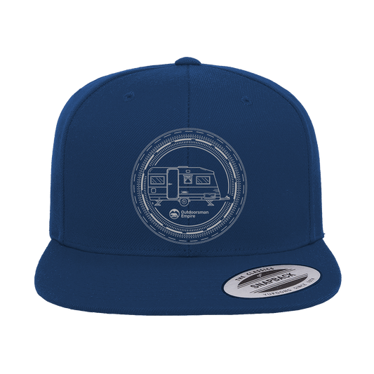 Outdoorzees Camping Kaleidoscope Embroidered Flat Bill Cap