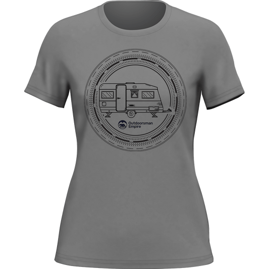 Outdoorzees Camping Kaleidoscope T-Shirt for Women