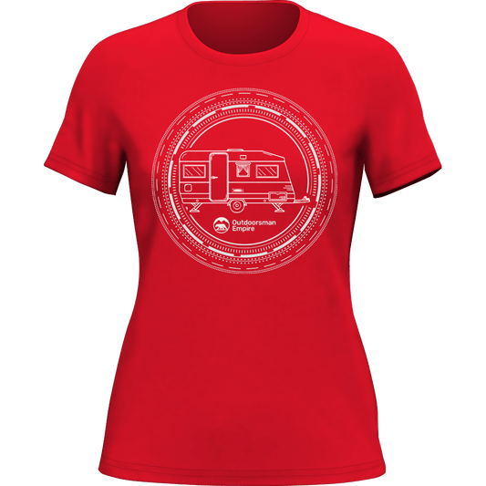 Outdoorzees Camping Kaleidoscope T-Shirt for Women