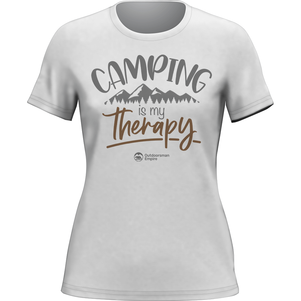 Outdoorzees Camping Is My Therapy T-Shirt for Women