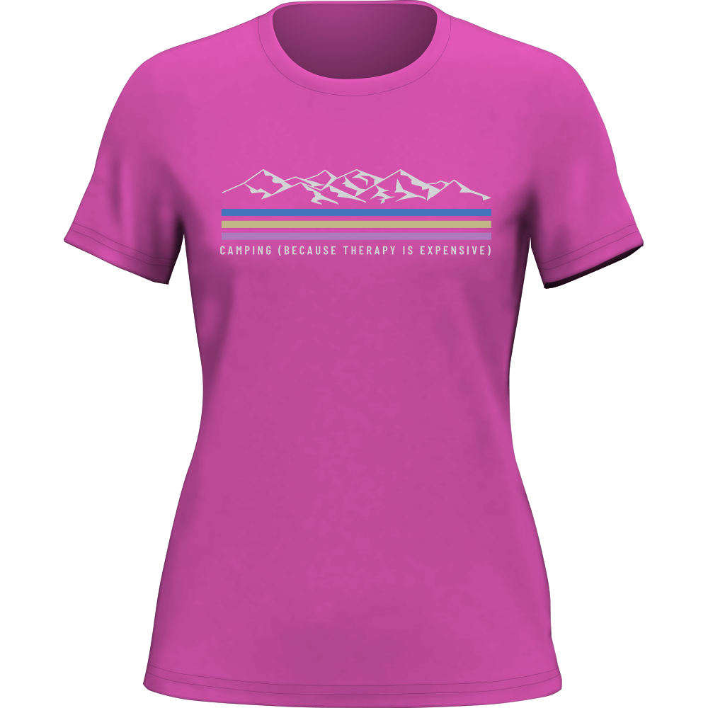 Outdoorzees Camping Lines T-Shirt for Women