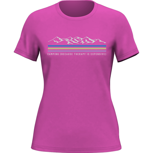 Outdoorzees Camping Lines T-Shirt for Women