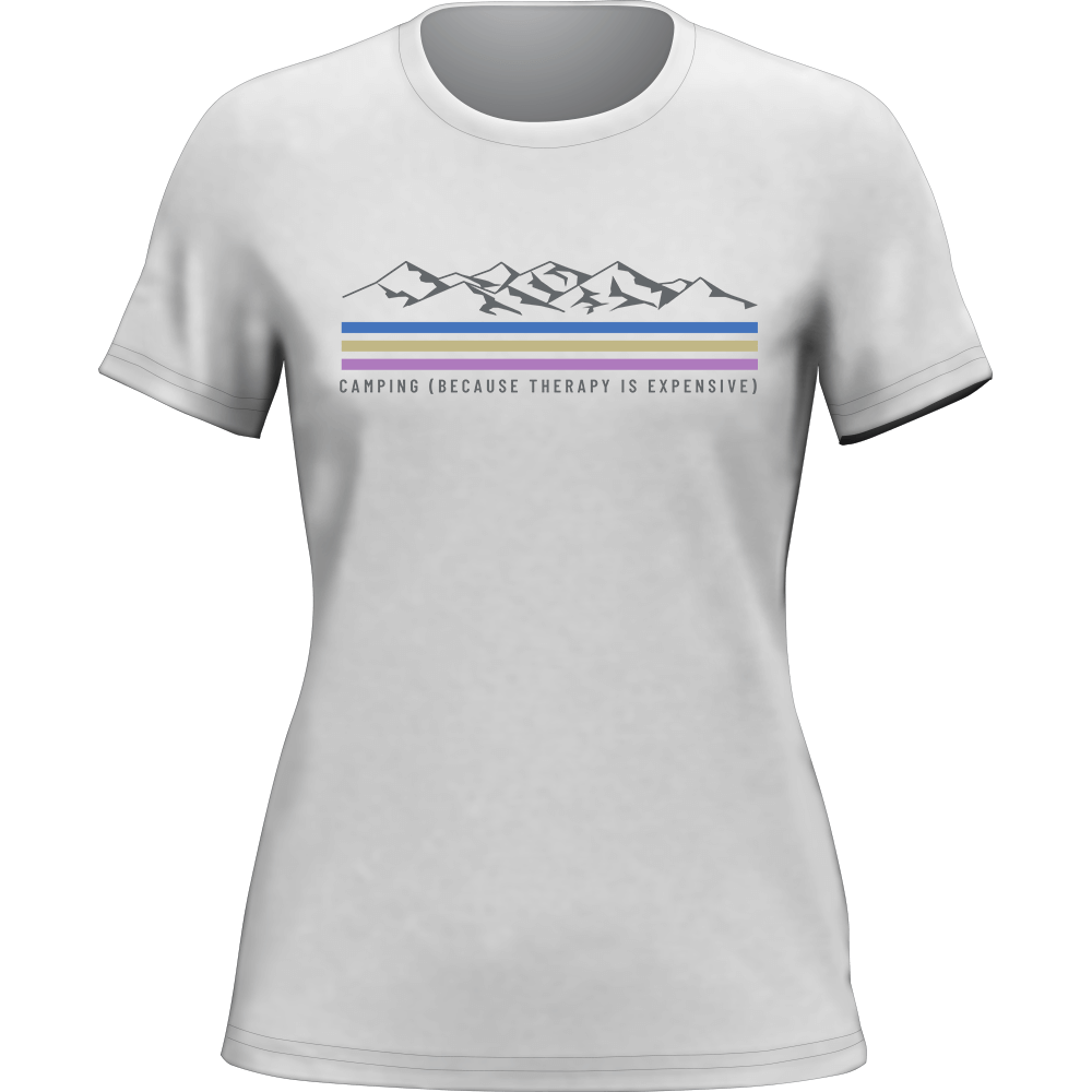 Outdoorzees Camping Lines T-Shirt for Women