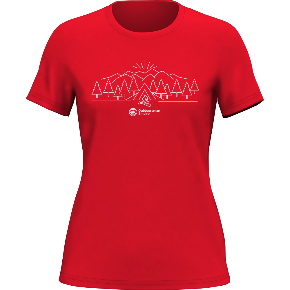 Outdoorzees Camping Triangles T-Shirt for Women