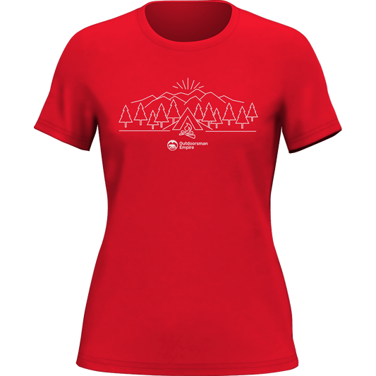 Outdoorzees Camping Triangles T-Shirt for Women