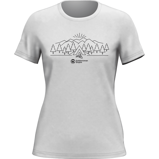 Outdoorzees Camping Triangles T-Shirt for Women