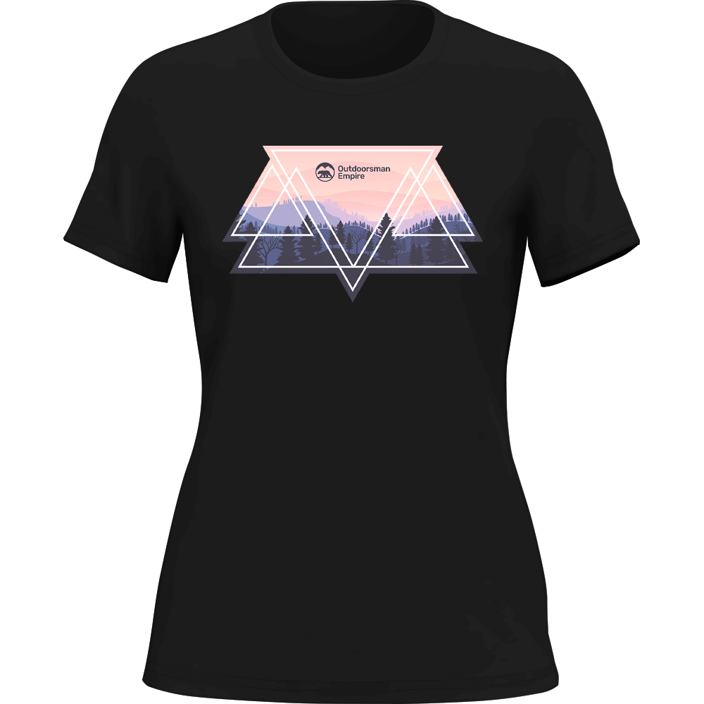 Outdoorzees Camping Triangles T-Shirt for Women