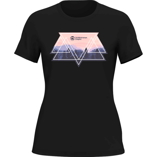 Outdoorzees Camping Triangles T-Shirt for Women