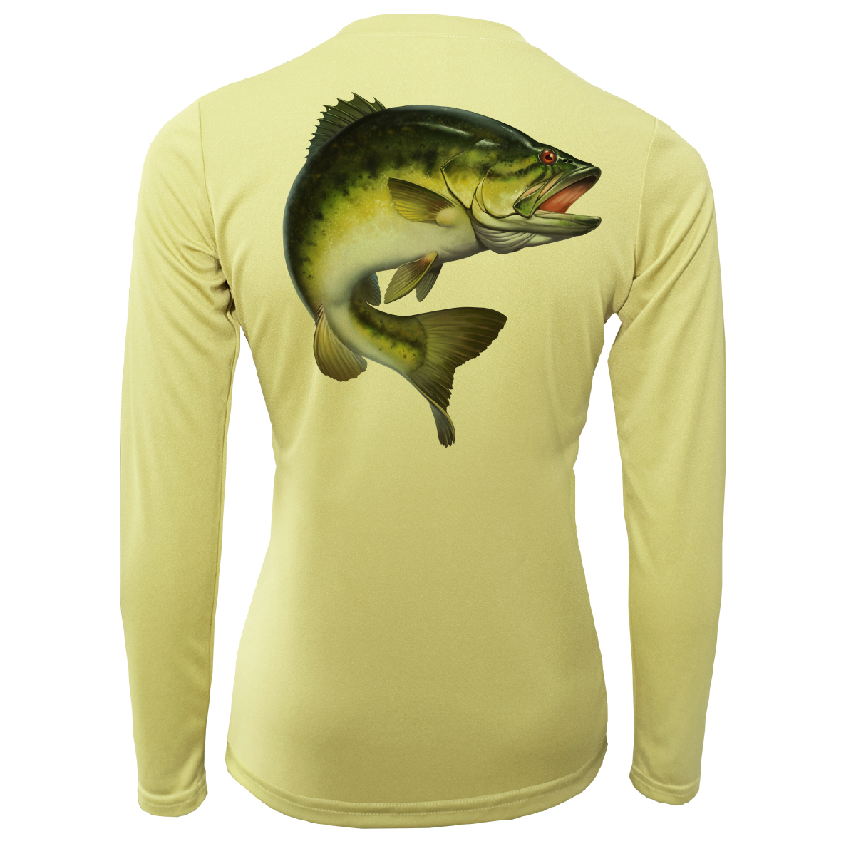 Saltwater Born Texas Freshwater Born Largemouth Bass Women's Long Sleeve UPF 50+ Dry-Fit Shirt