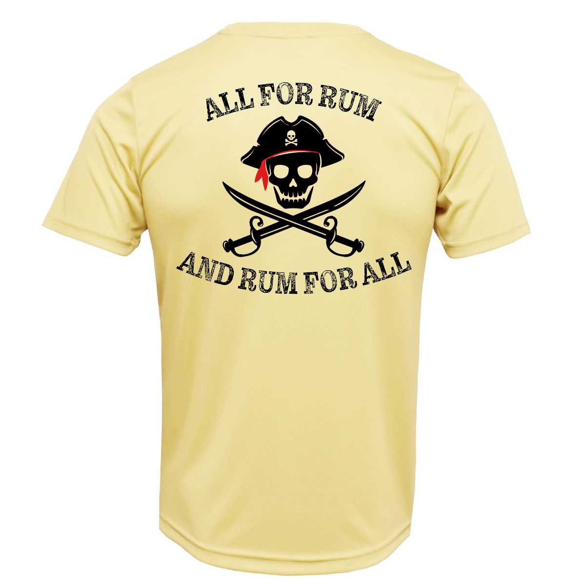 Tarpon Springs, FL "All For Rum and Rum For All" Men's Short Sleeve UPF 50+ Dry-Fit Shirt