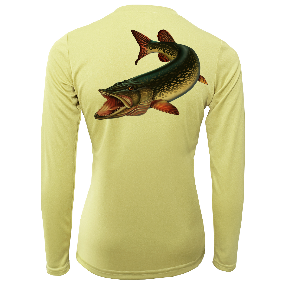 Saltwater Born Michigan Freshwater Born Pike Women's Long Sleeve UPF 50+ Dry-Fit Shirt