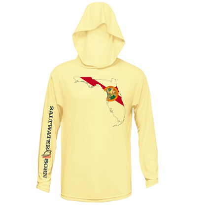 Saltwater Born State of Florida Long Sleeve UPF 50+ Dry-Fit Hoodie