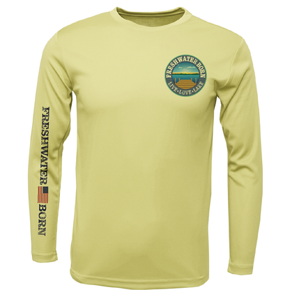 Saltwater Born Freshwater Born "Live Love Lake" Kraken Men's Long Sleeve UPF 50+ Dry-Fit Shirt