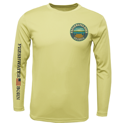 Saltwater Born Georgia Freshwater Born "All For Rum and Rum For All" Men's Long Sleeve UPF 50+ Dry-Fit Shirt