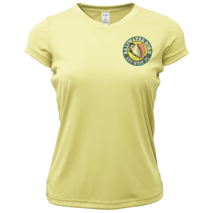 Saltwater Born Key West, FL Kraken Women's Short Sleeve UPF 50+ Dry-Fit Shirt