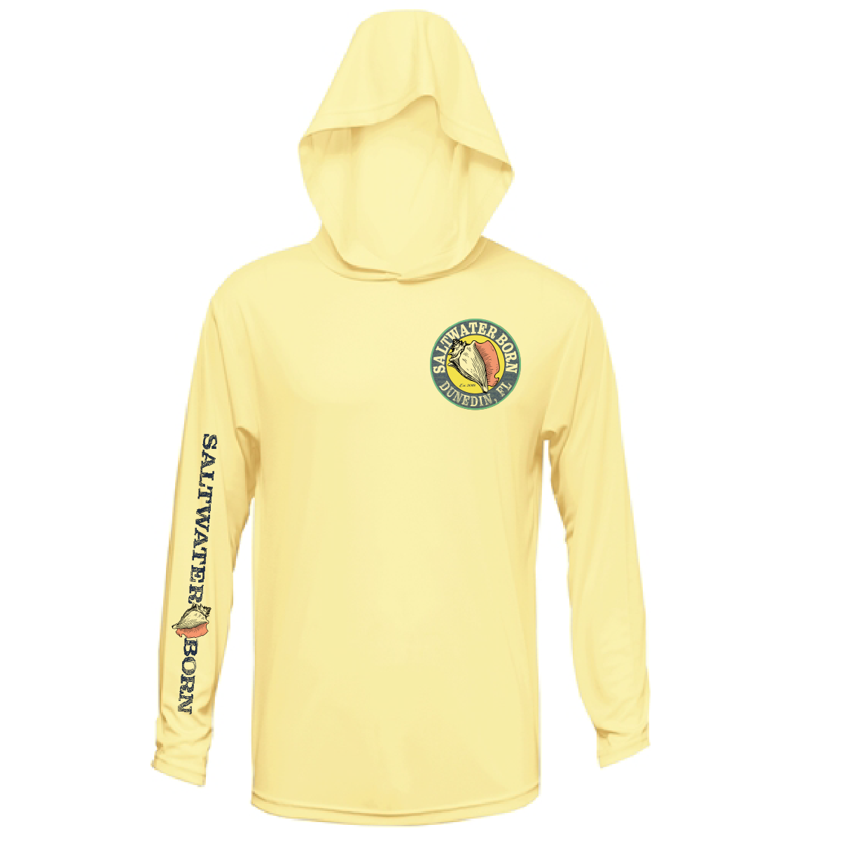 Saltwater Born Dunedin, FL Action Tarpon Long Sleeve UPF 50+ Dry-Fit Hoodie