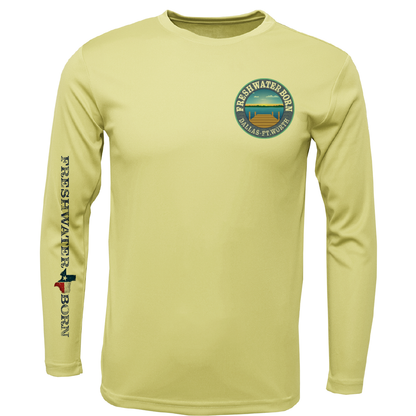 Saltwater Born DFW, TX Freshwater Born Kraken Men's Long Sleeve UPF 50+ Dry-Fit Shirt