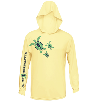 Saltwater Born Baby Turtles Long Sleeve UPF 50+ Dry-Fit Hoodie