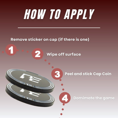 Pickleball Effect Cap Coins 3 Pack
