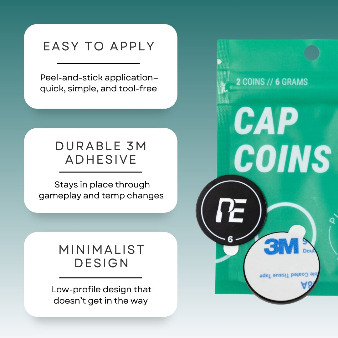 Pickleball Effect Cap Coins 3 Pack