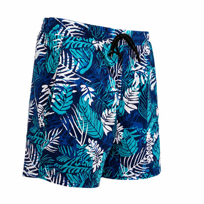 Dry Pocket Caribbean Palms - Waterproof Pocket Swim Shorts - Athletic Liner
