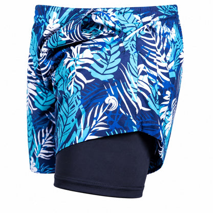 Dry Pocket Caribbean Palms - Waterproof Pocket Swim Shorts - Athletic Liner
