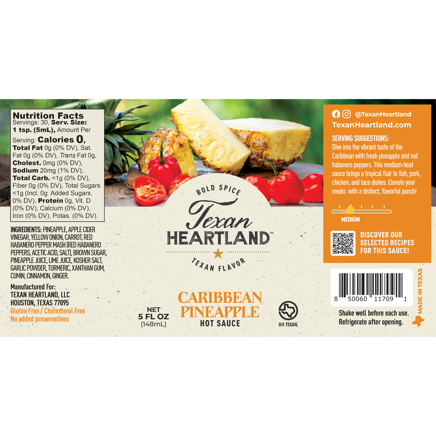Caribbean Pineapple Hot Sauce