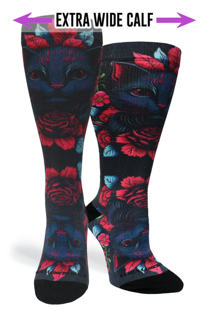 Crazy Compression Cat Arose - (Standard & Extra Wide)