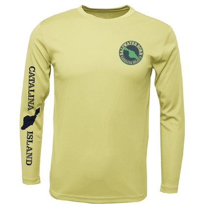 Saltwater Born Catalina Island Blue Marlin Long Sleeve UPF 50+ Dry-Fit Shirt
