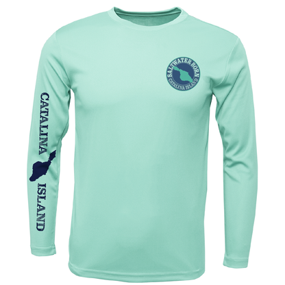 Saltwater Born Catalina Island Blue Marlin Long Sleeve UPF 50+ Dry-Fit Shirt