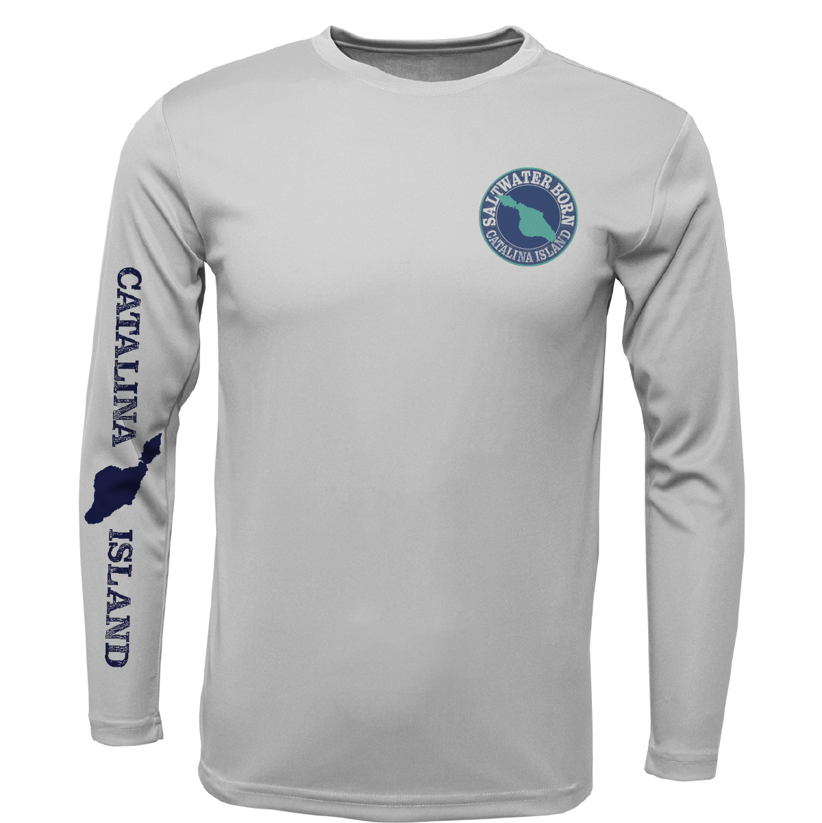 Saltwater Born Catalina Island Blue Marlin Long Sleeve UPF 50+ Dry-Fit Shirt