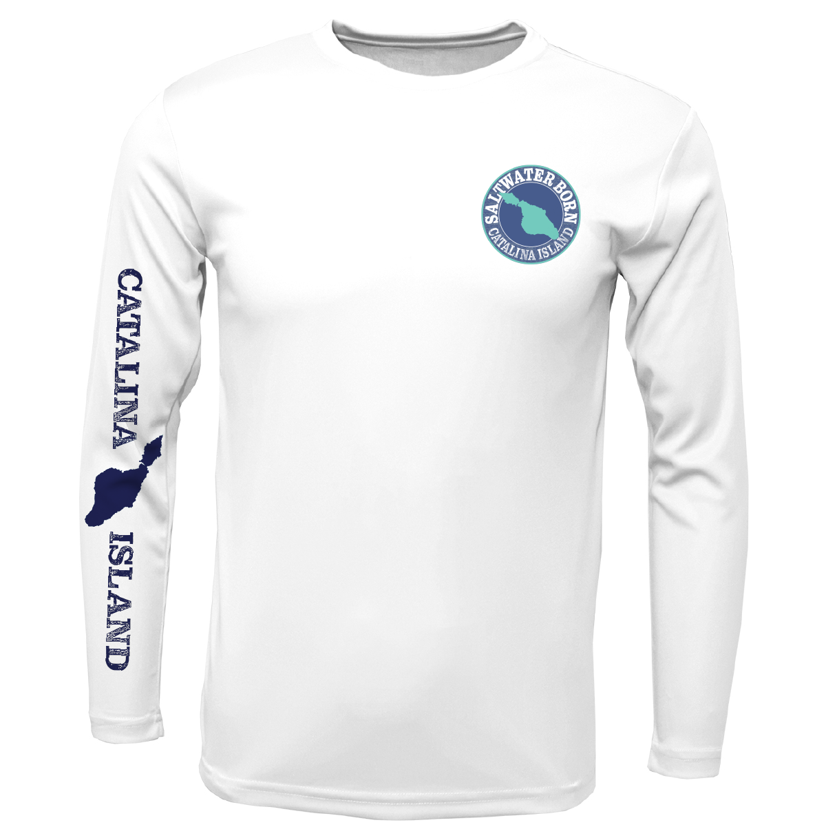 Saltwater Born Catalina Island Blue Marlin Long Sleeve UPF 50+ Dry-Fit Shirt