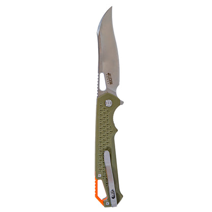 MUCITUP MUCTAC Ceros - Folding EDC | D2 Steel | OD Green G10 Handle | Liner Lock Design