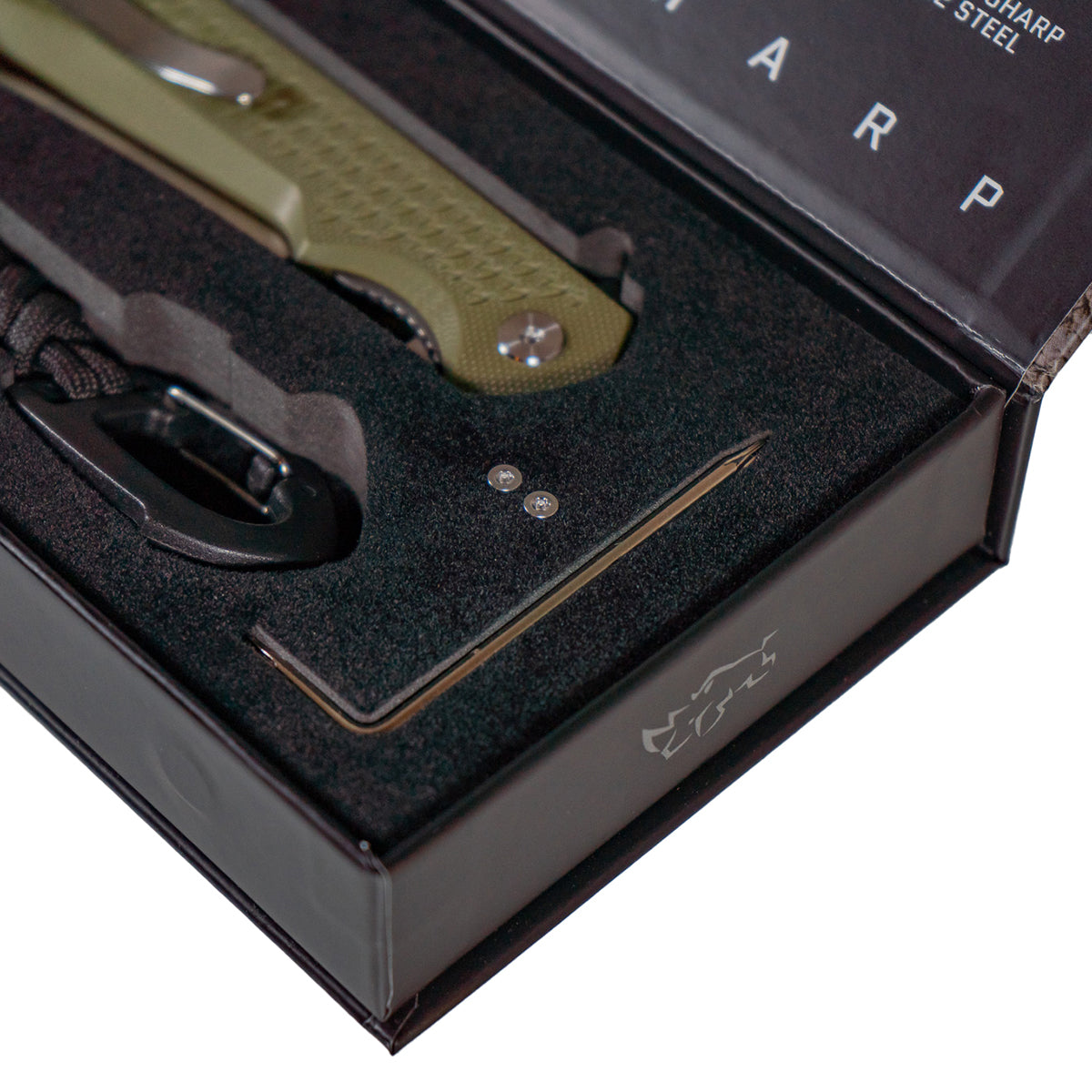 MUCITUP MUCTAC Ceros - Folding EDC | D2 Steel | OD Green G10 Handle | Liner Lock Design