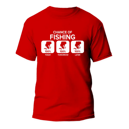 Outdoorzees Chance of Fishing Man T-Shirt
