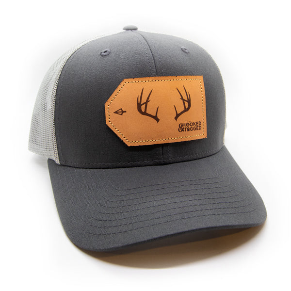 Hooked & Tagged  - Buck Antler Patch Hat