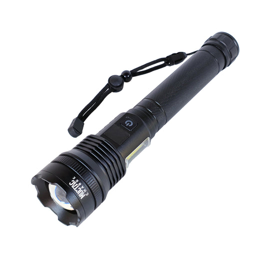 MUCITUP Muctac CHARGE Flashlight, 5000+ LMS, Zoomable, LED, USB, IP65, Aluminum Alloy