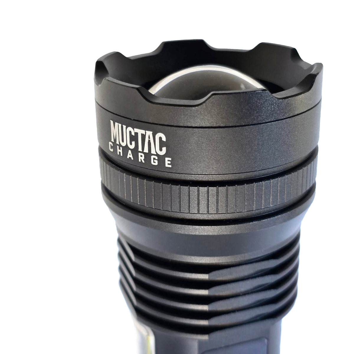 MUCITUP Muctac CHARGE Flashlight, 5000+ LMS, Zoomable, LED, USB, IP65, Aluminum Alloy