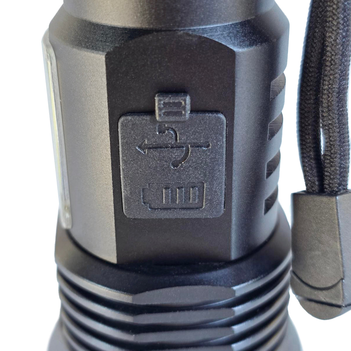 MUCITUP Muctac CHARGE Flashlight, 5000+ LMS, Zoomable, LED, USB, IP65, Aluminum Alloy