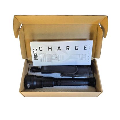 MUCITUP Muctac CHARGE Flashlight, 5000+ LMS, Zoomable, LED, USB, IP65, Aluminum Alloy